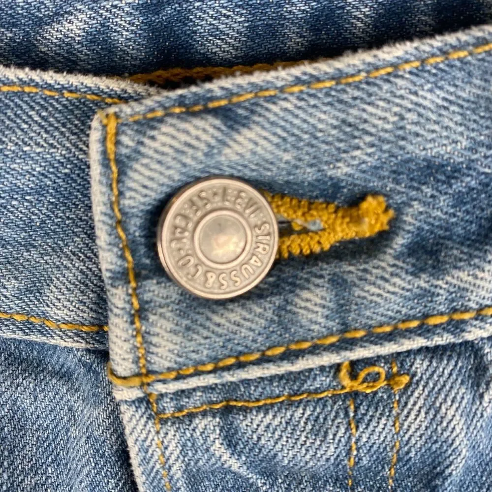 Levi's 501 Original Fit Jeans Men’s 38x32 Blue Straight Leg Button Fly Denim
